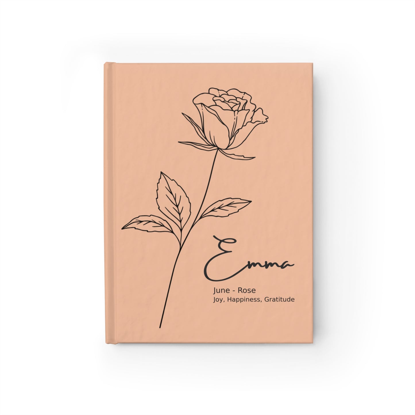 June Birthflower Journal - Ruled Line