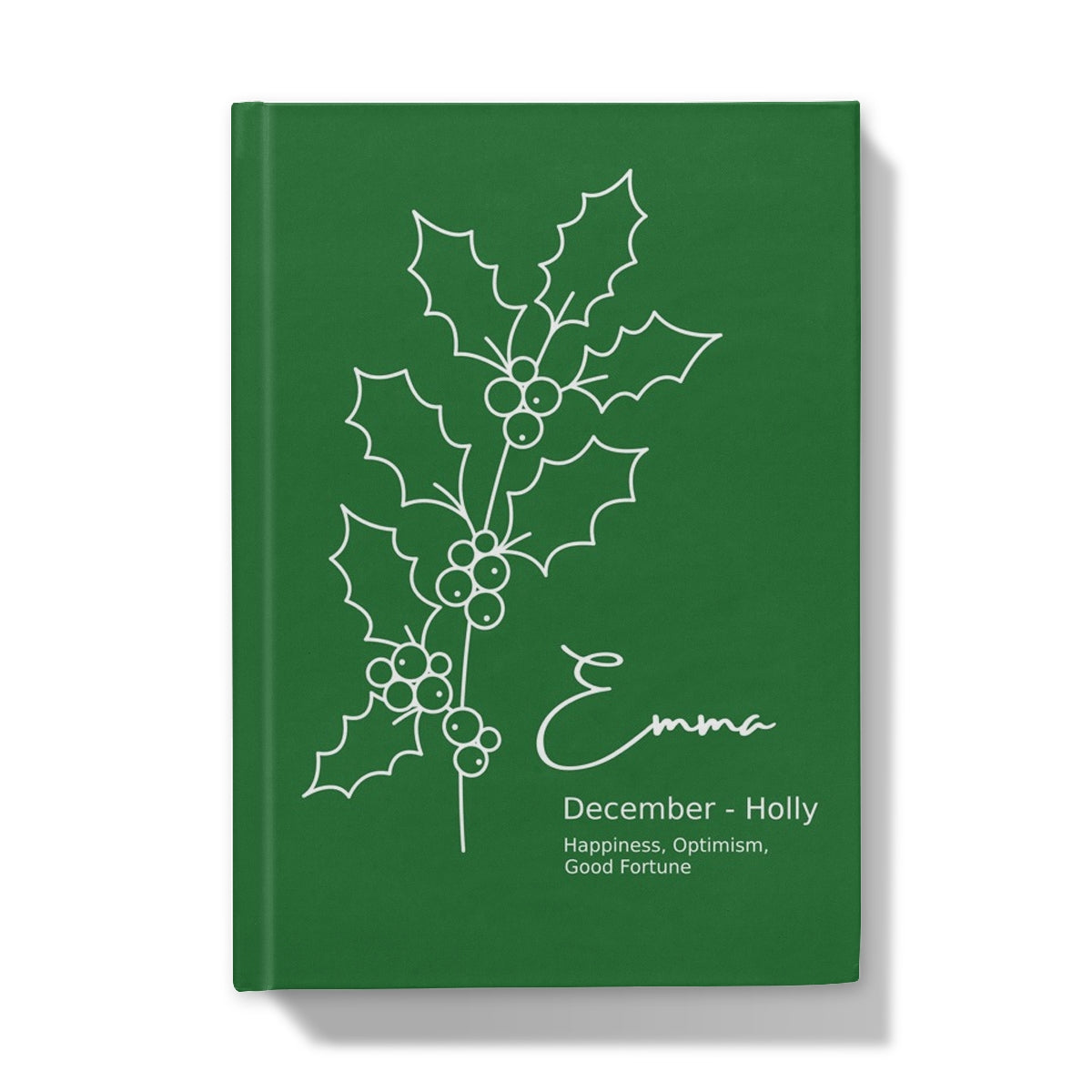 December Birthflower Hardback A5 Journal