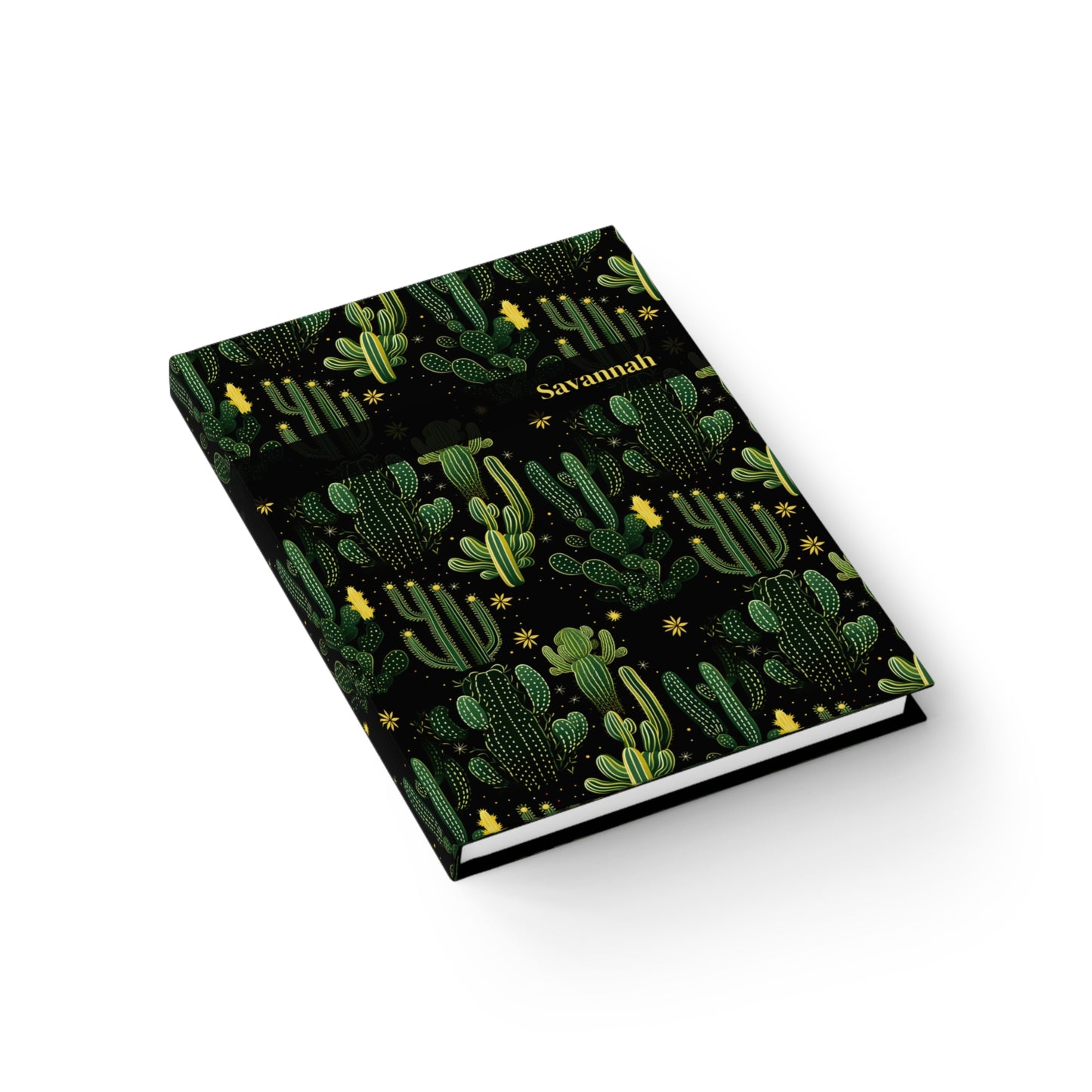 Sparkly Cactus Journal - Ruled Line