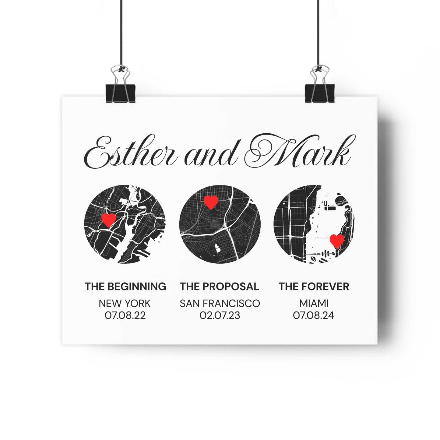 3 Stages of Love Poster - 42 x 29.7cm
