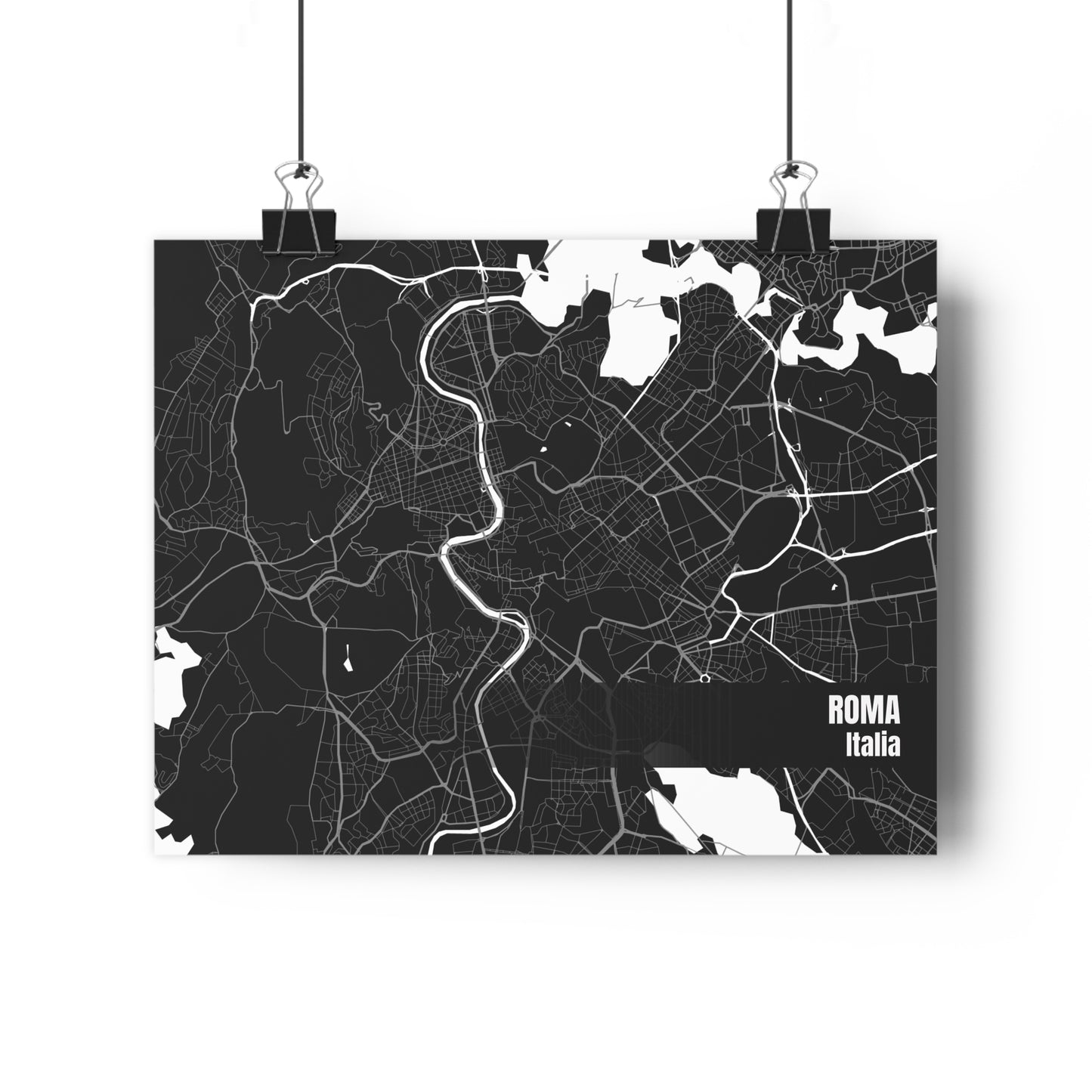 Roma Map Poster - 42 x 29.7cm