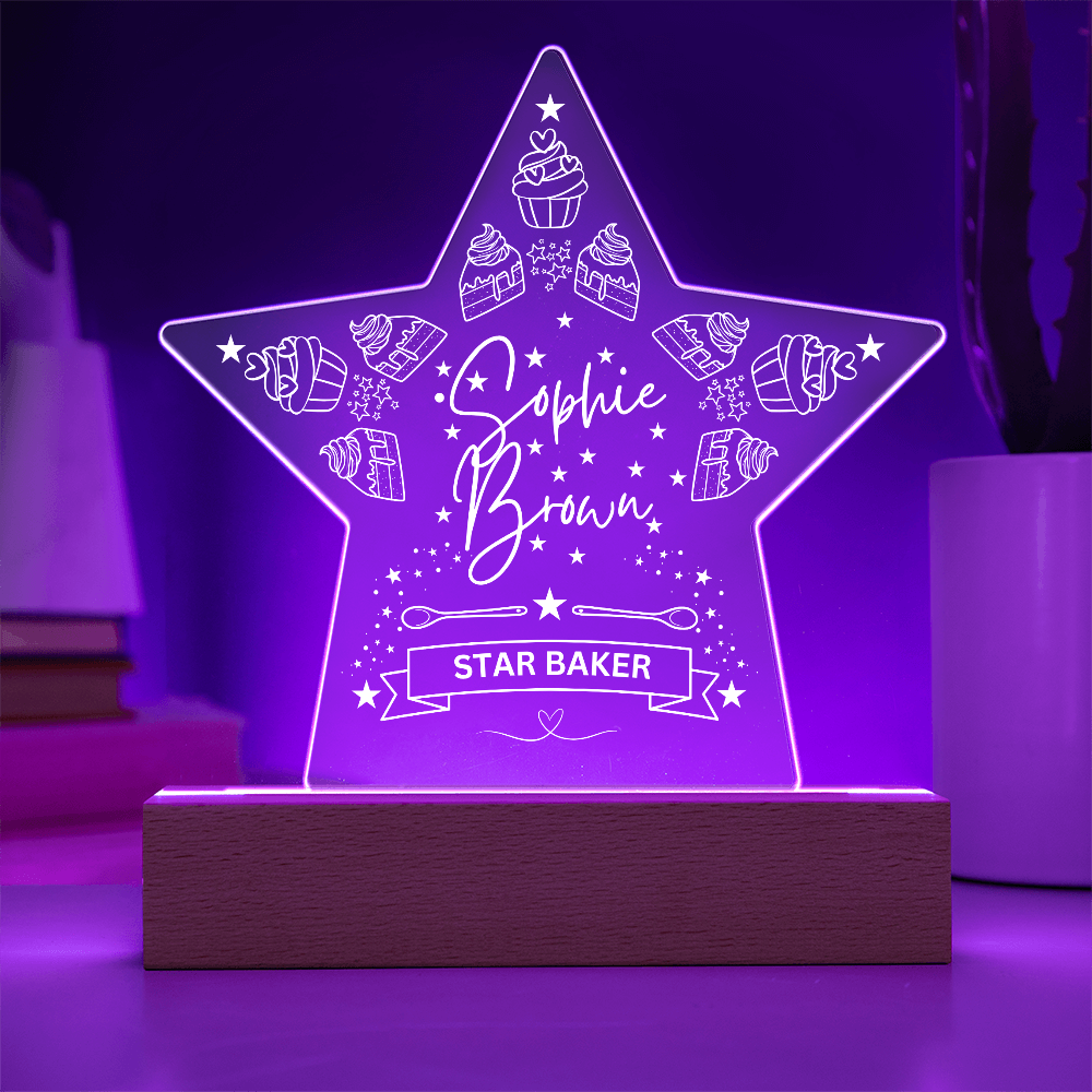Star Baker Acrylic Plaque