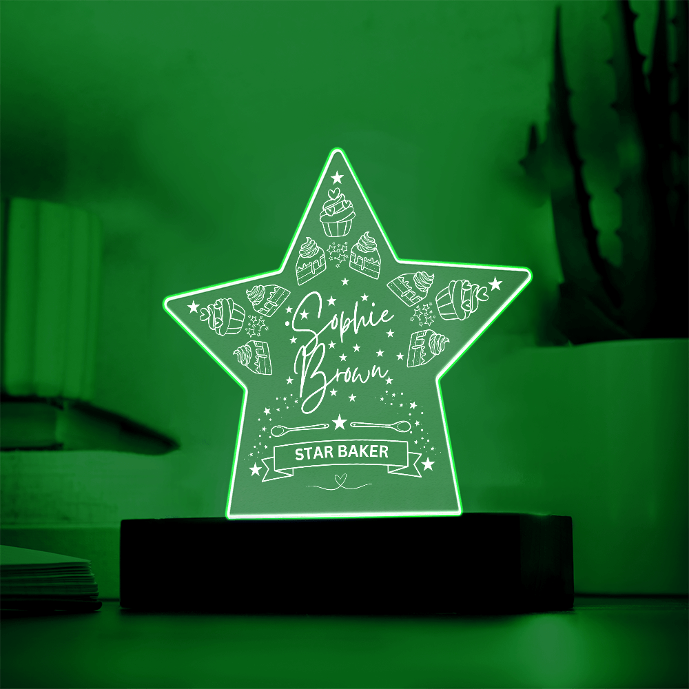 Star Baker Acrylic Plaque