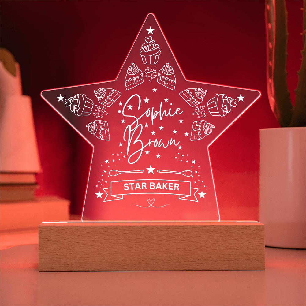 Star Baker Acrylic Plaque