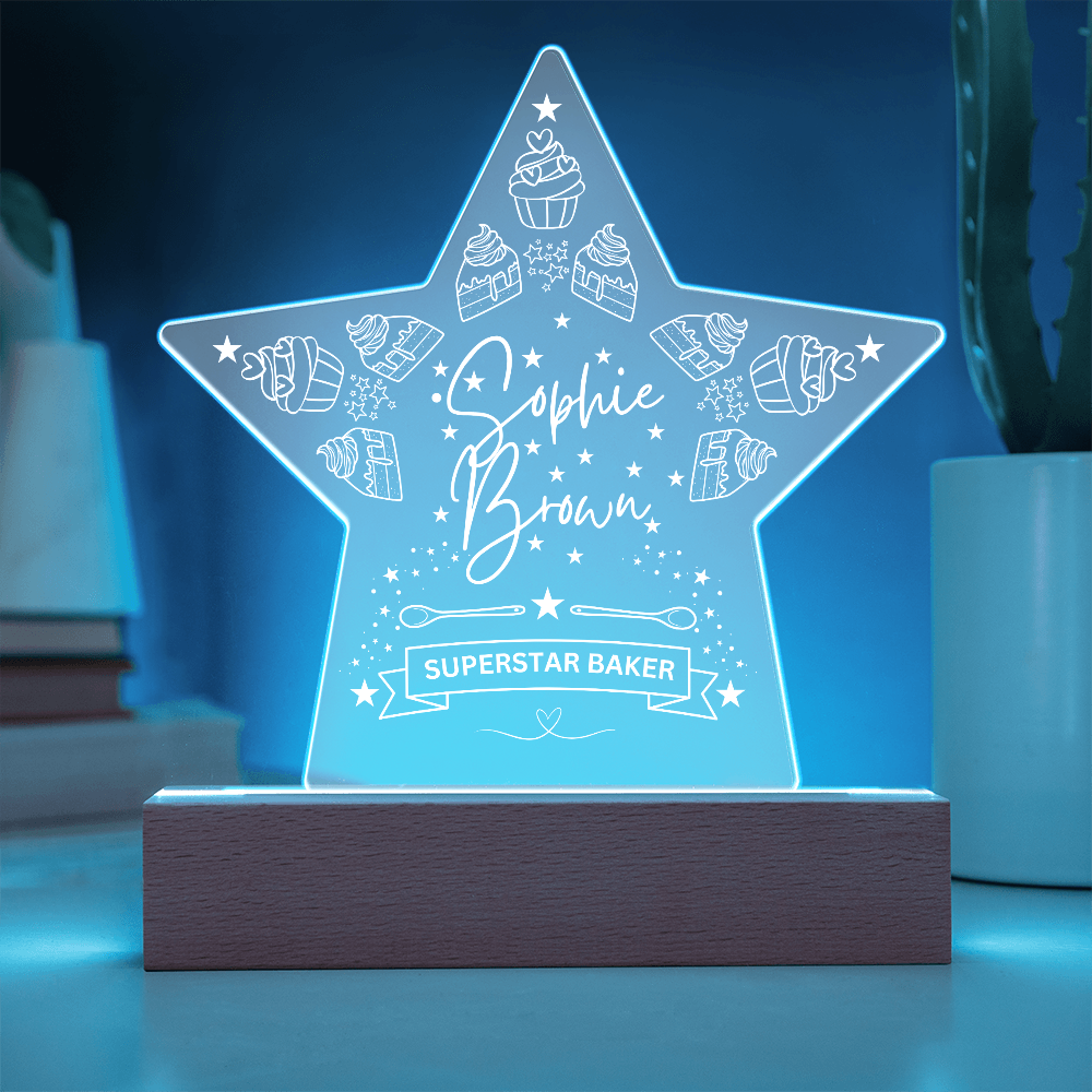 Superstar Baker Acrylic Plaque