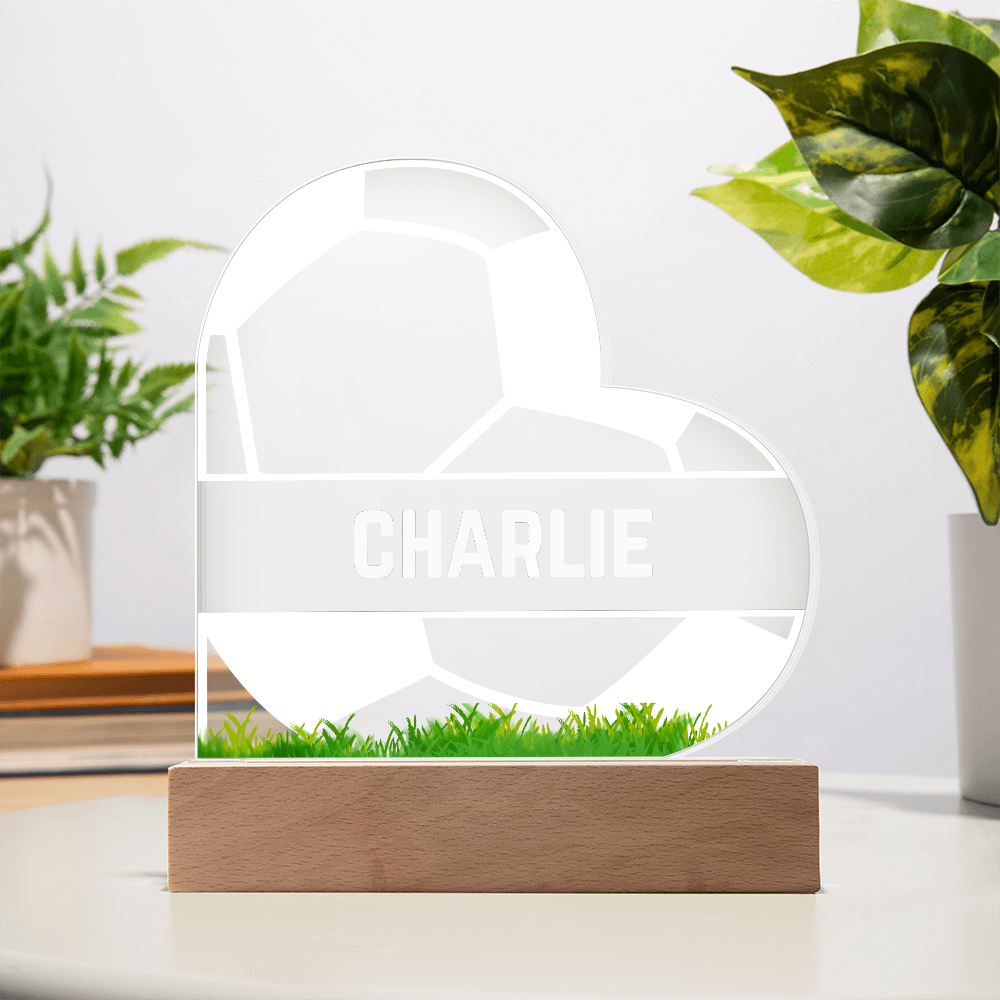 Love Soccer Acrylic Plaque