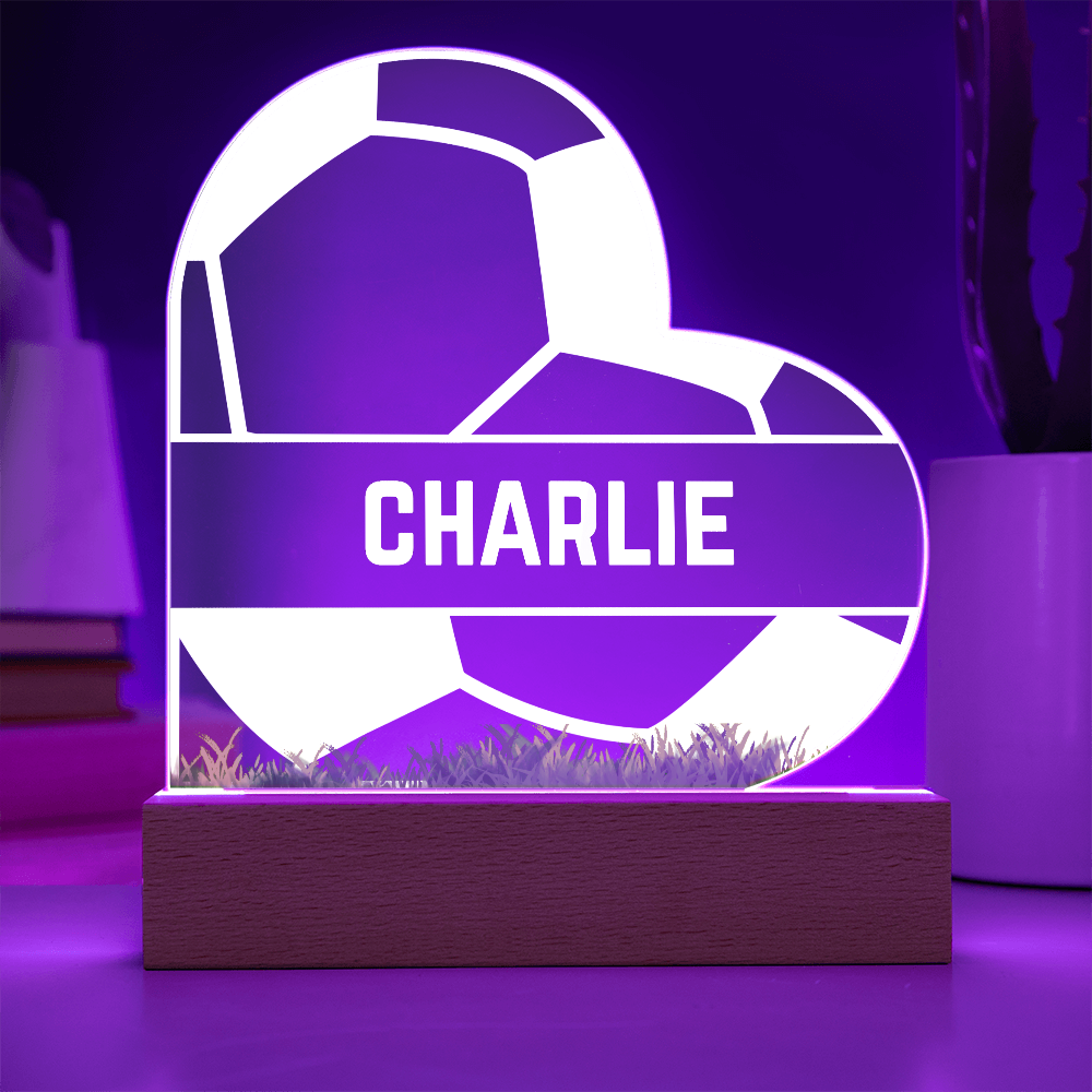 Love Soccer Acrylic Plaque