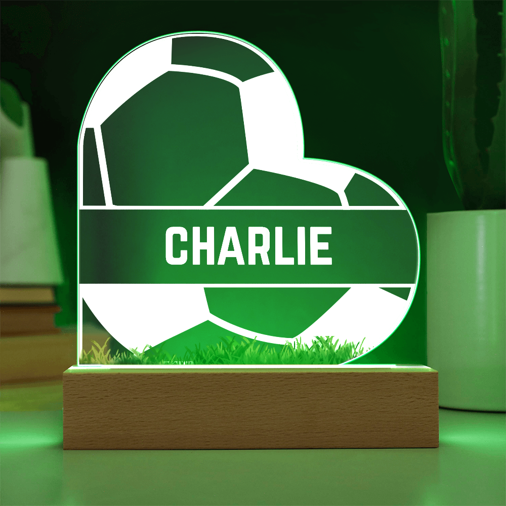 Love Soccer Acrylic Plaque