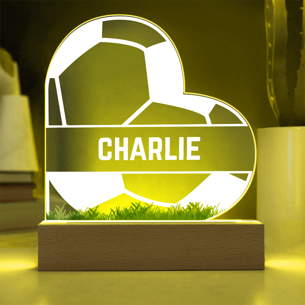 Love Soccer Acrylic Plaque