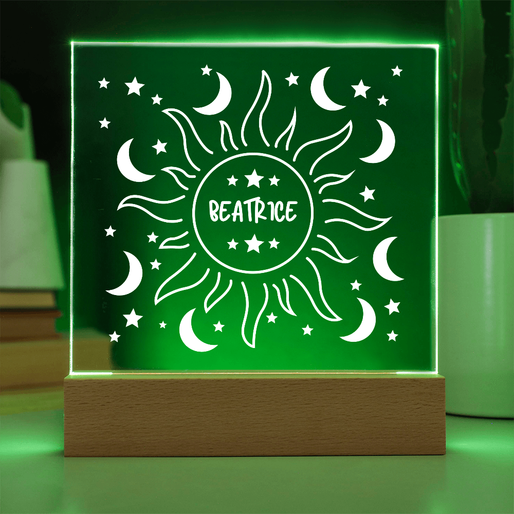 Sun & Moon Acrylic Plaque