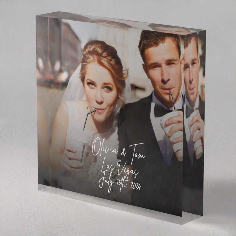 Wedding Anniversary Acrylic Prism