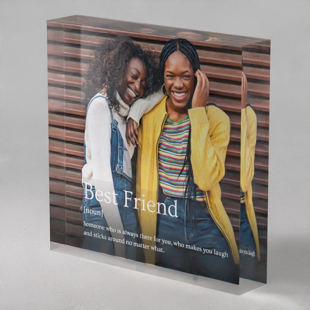 Friendship Definition Acrylic Prism