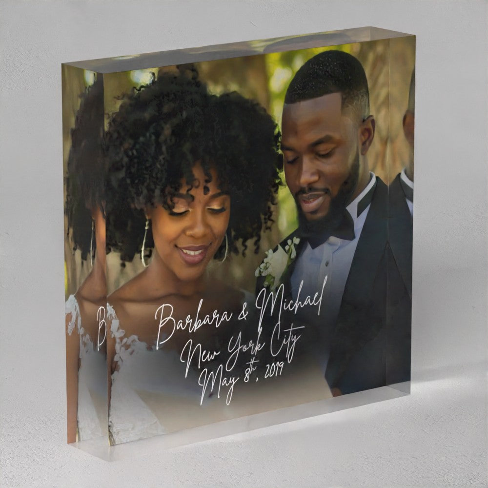Wedding Anniversary Acrylic Prism