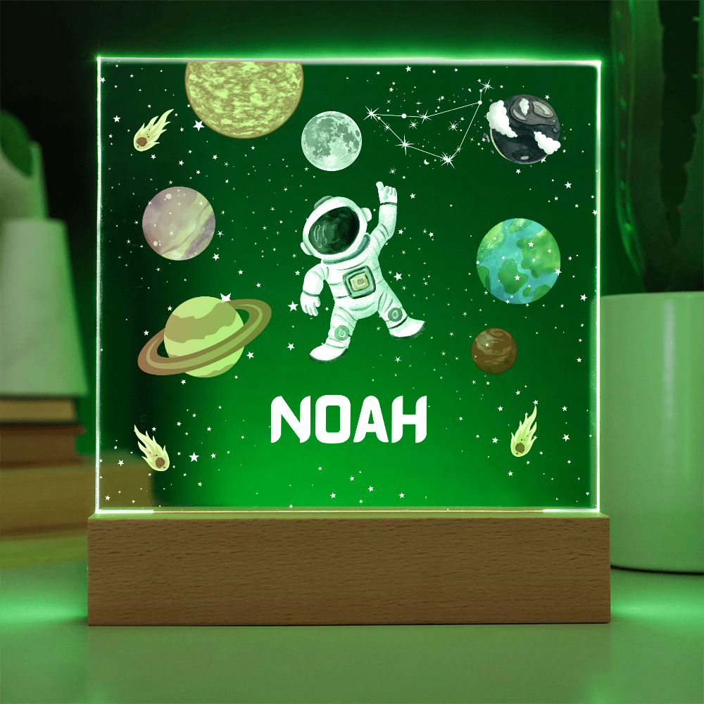 Space Astronaut and Constellation Acrylic Plaque