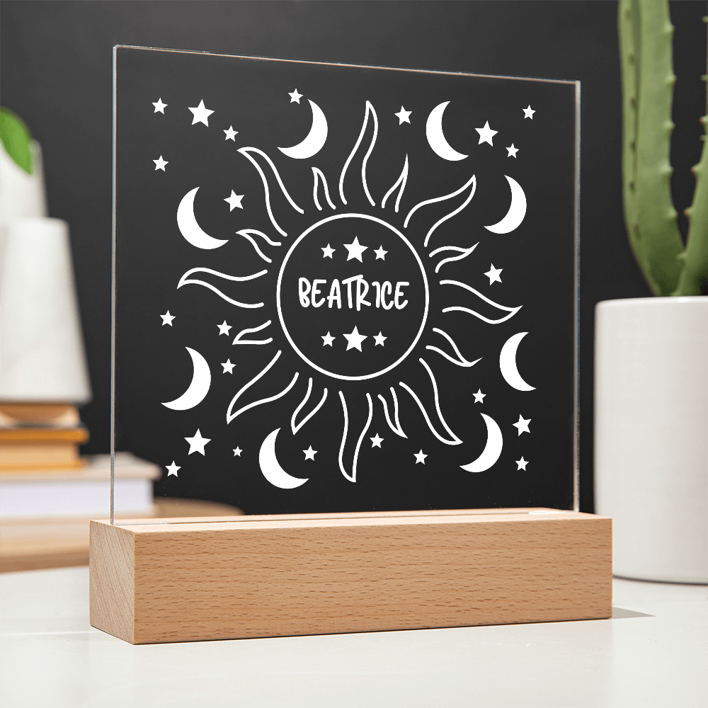 Sun & Moon Acrylic Plaque