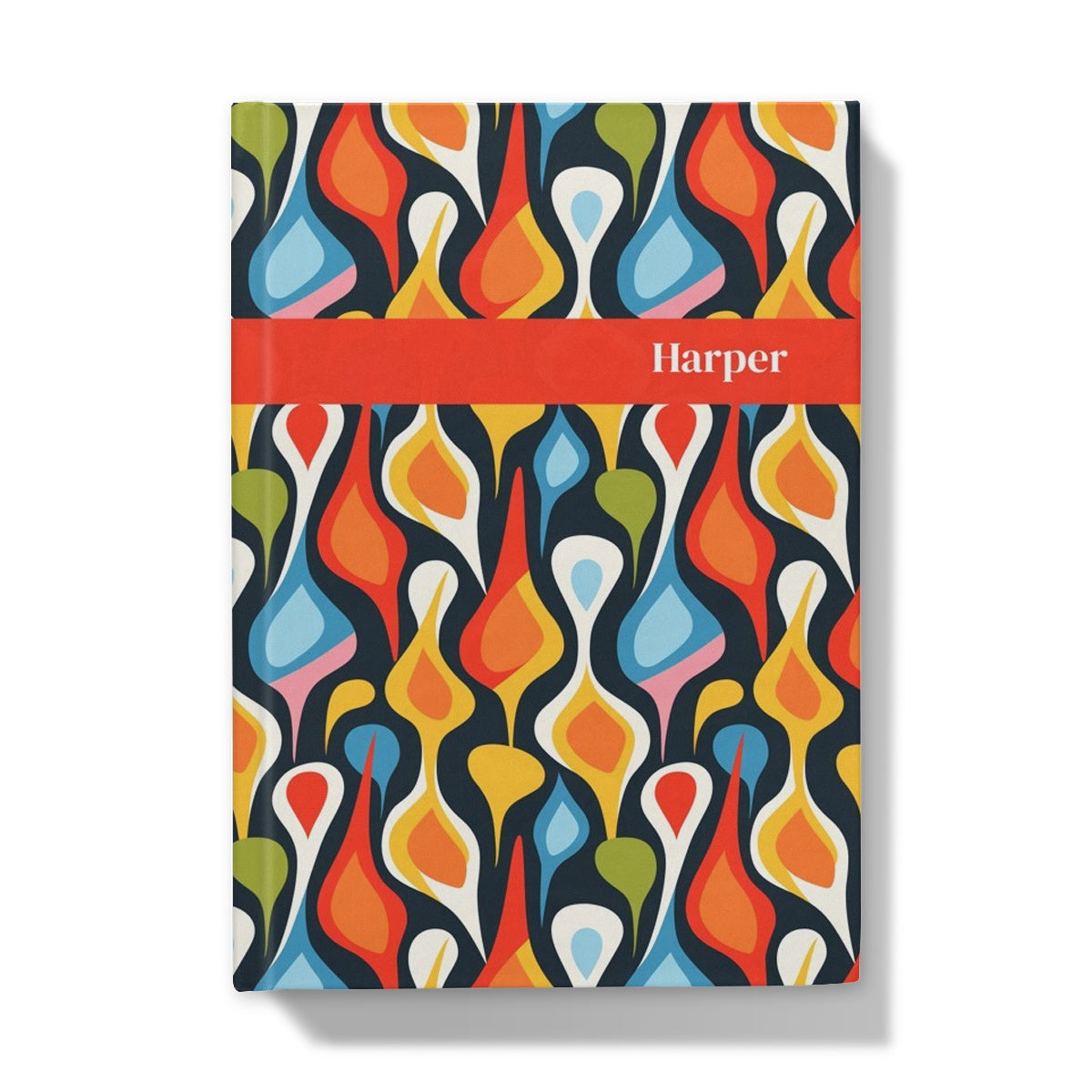 Retro Abstract Hardback A5 Journal