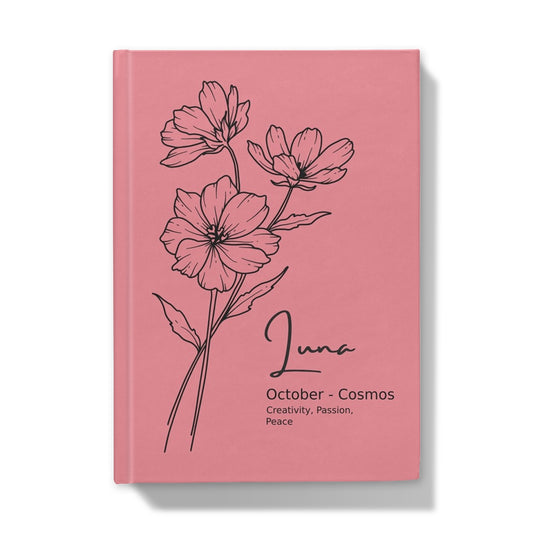 October Birthflower Hardback Journal