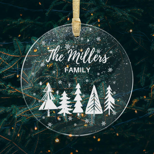 Family Christmas Tree Acrylic Ornament