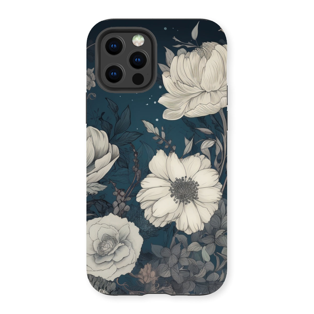 Evening Sky Peonies Tough Phone Case