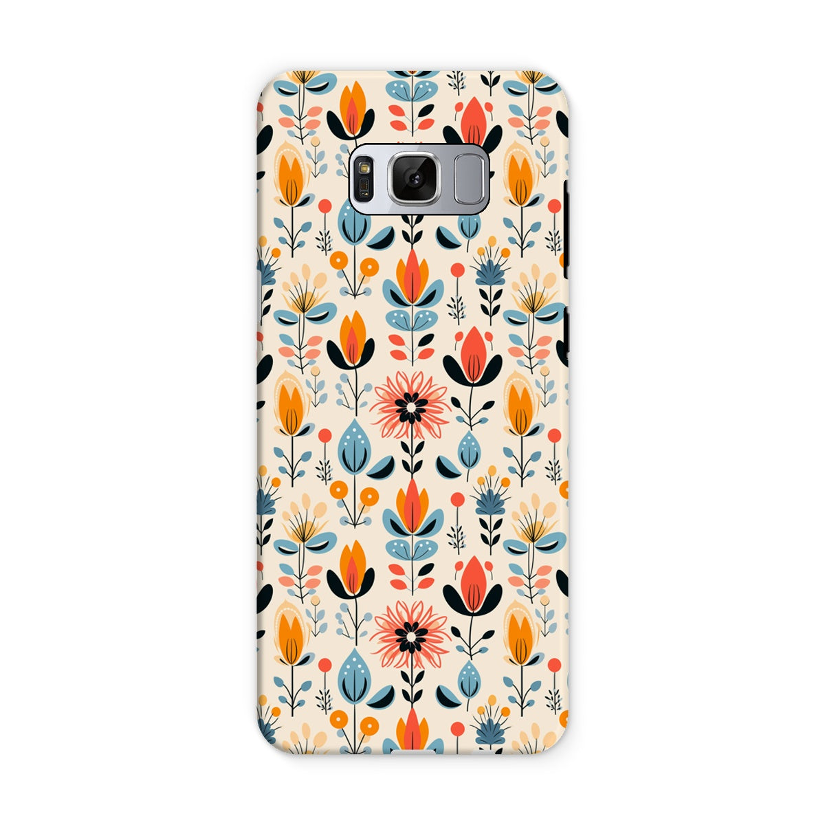 Folk Floral Tough Phone Case