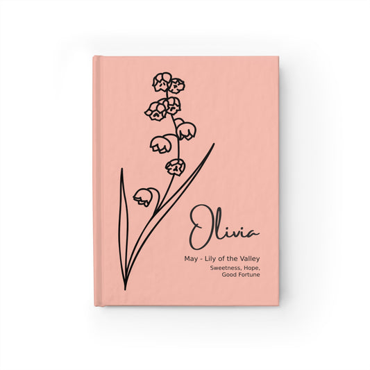 May Birthflower Journal - Ruled Line