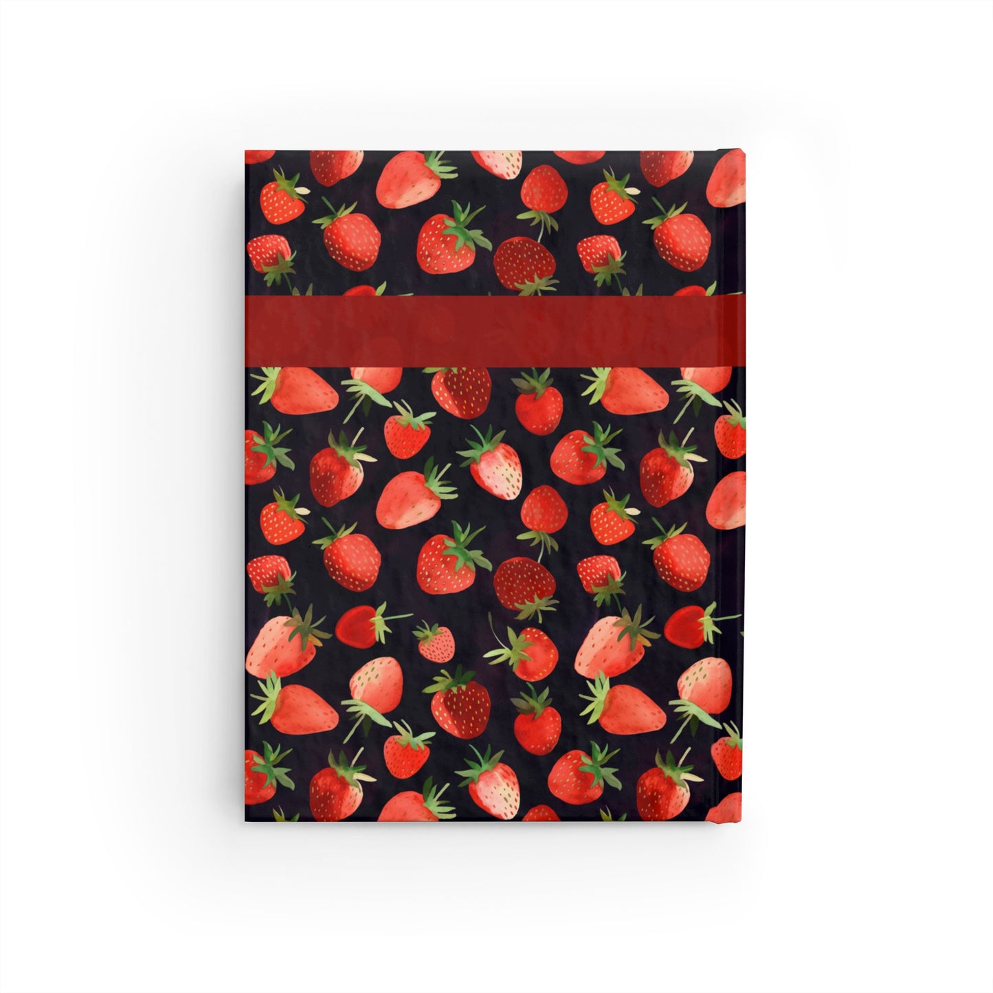 Midnight Strawberries Journal - Ruled Line