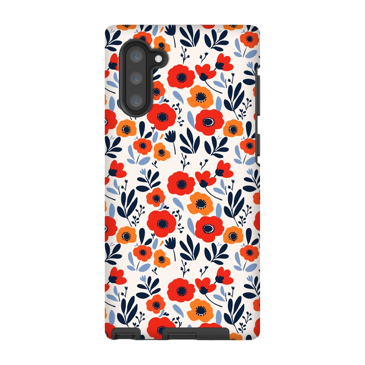 Orange Red Poppies Tough Phone Case