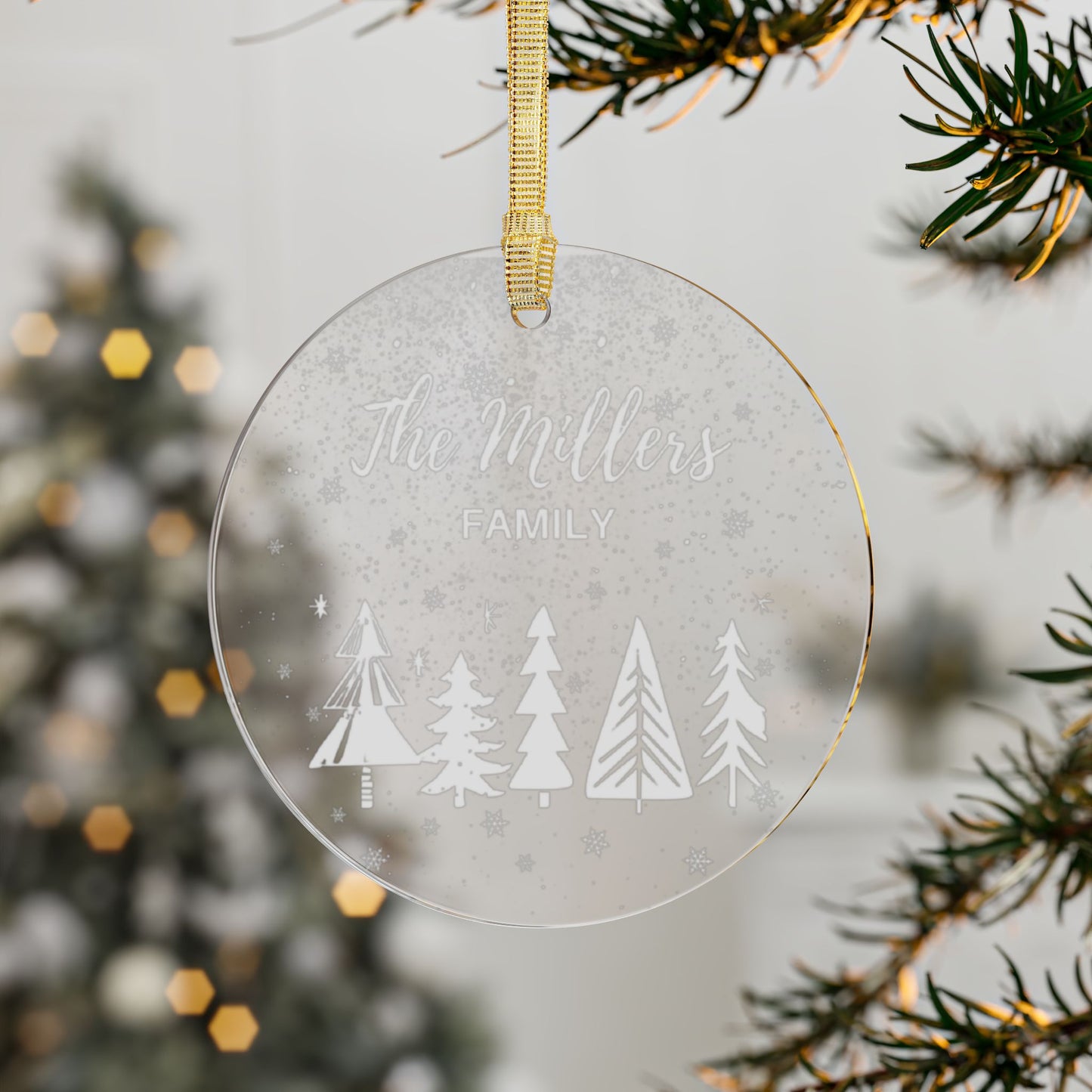 Family Christmas Tree Acrylic Ornament