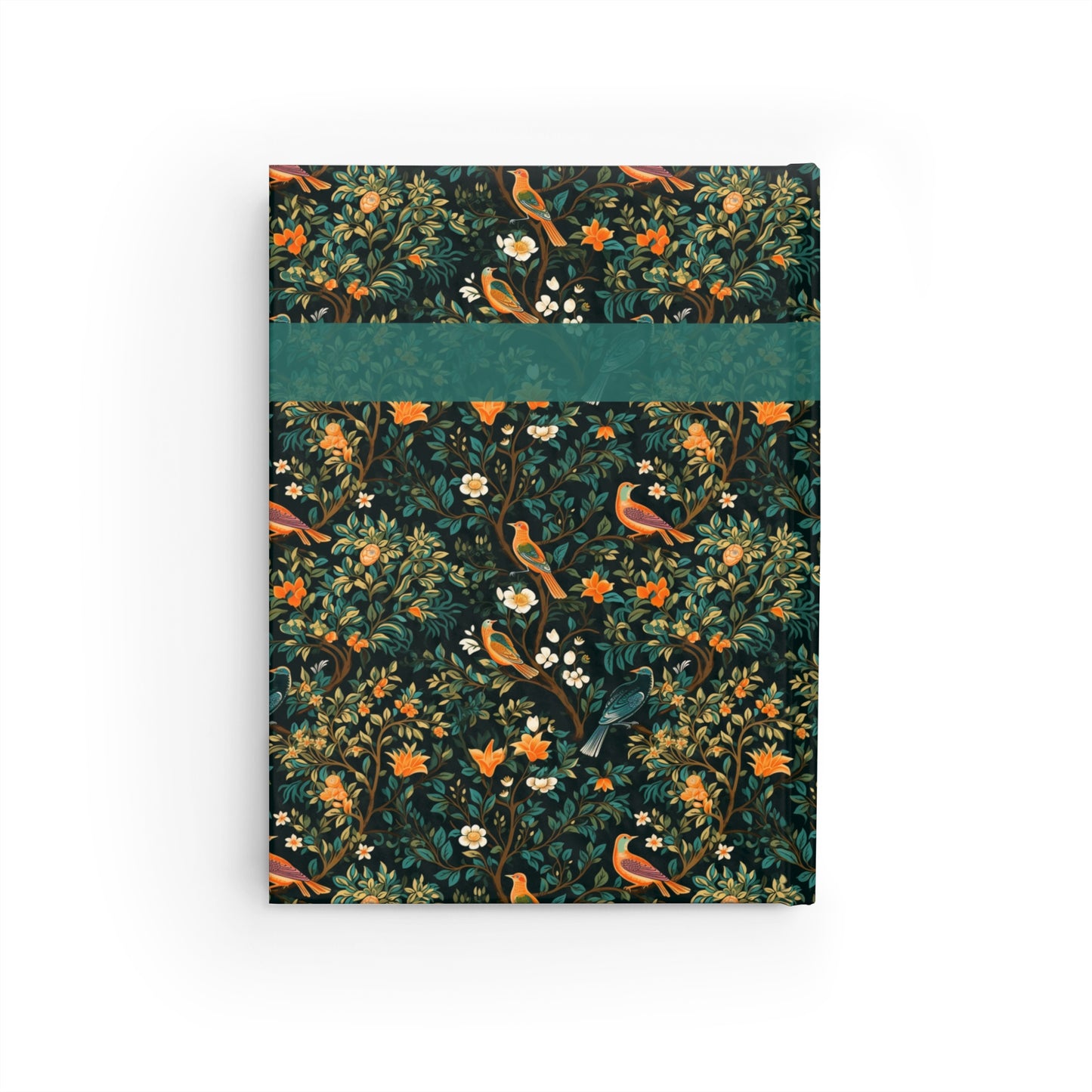 Midnight Birds Floral Journal - Ruled Line