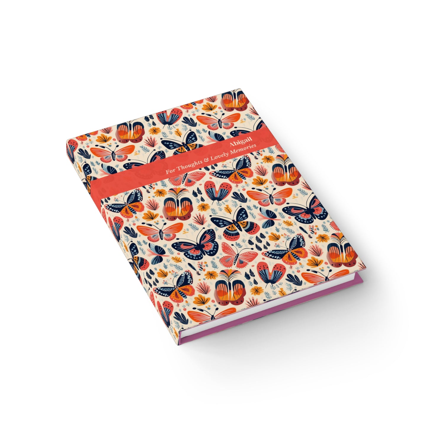 Butterfly Ruled Lined Journal - For Thoughts & Lovely Memories