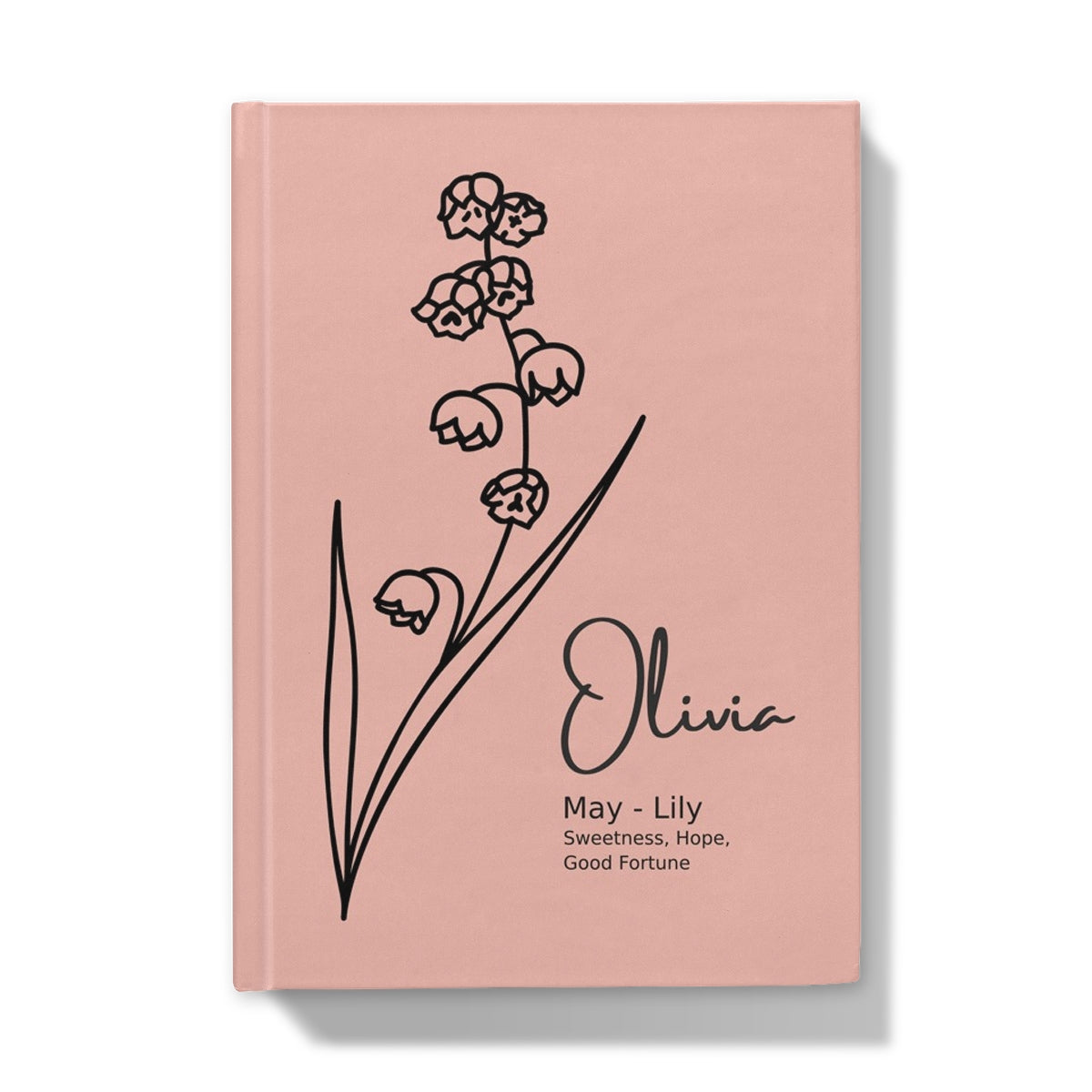 May Birthflower Hardback Journal