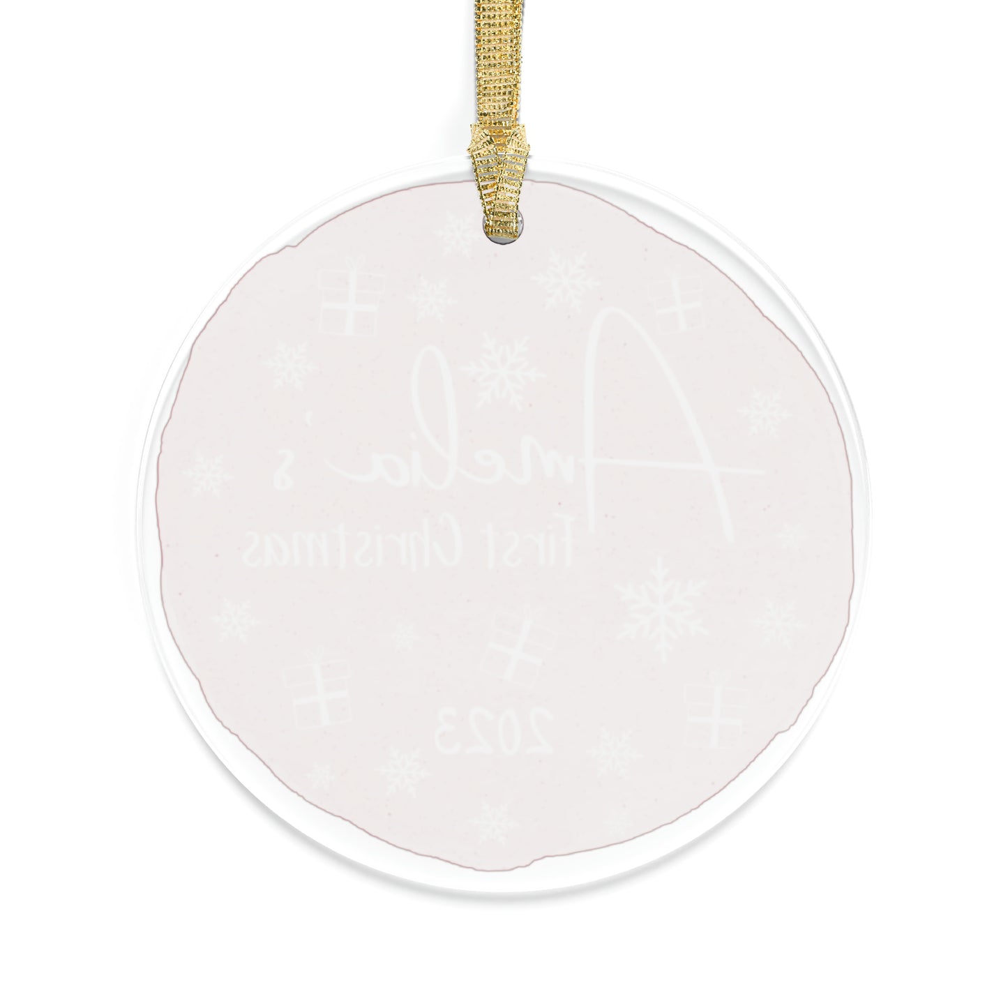 First Christmas - Pink - Acrylic Ornament