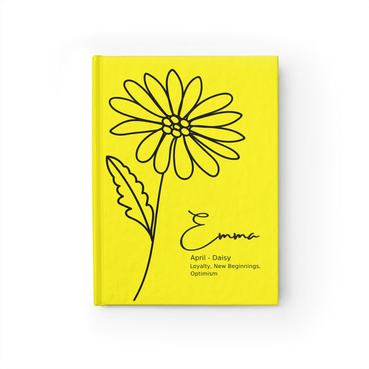 April Birthflower Journal - Ruled Line