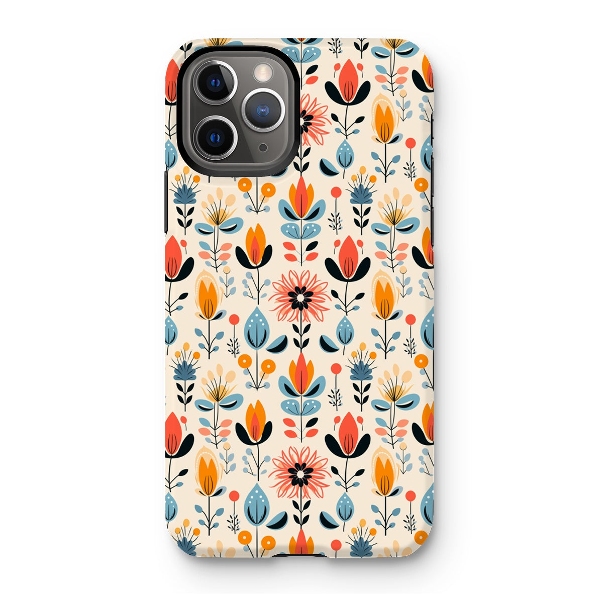 Folk Floral Tough Phone Case