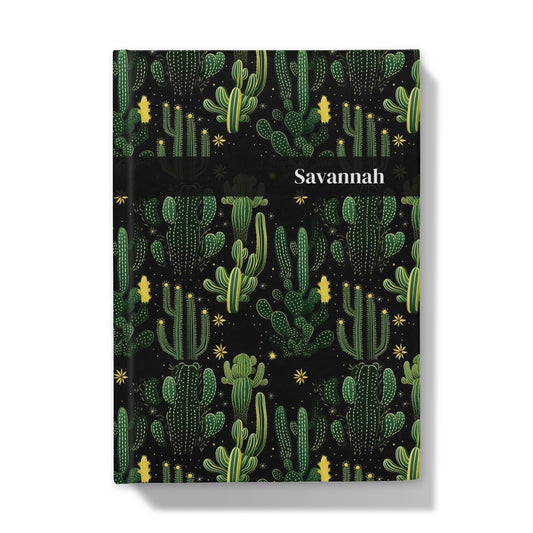 Sparkly Cactus Hardback A5 Journal