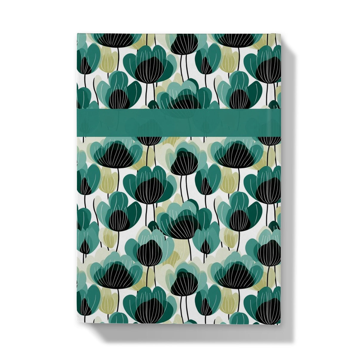 Nordic Floral Green Hardback A5 Journal