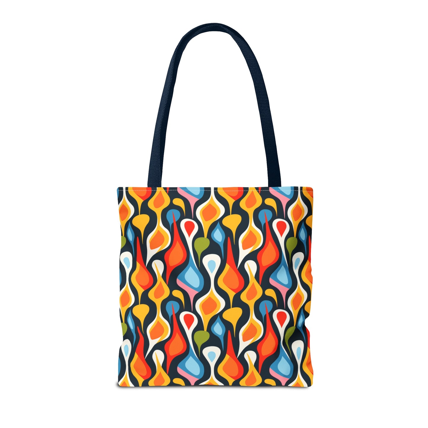 Retro Abstract Dark Tote Bag