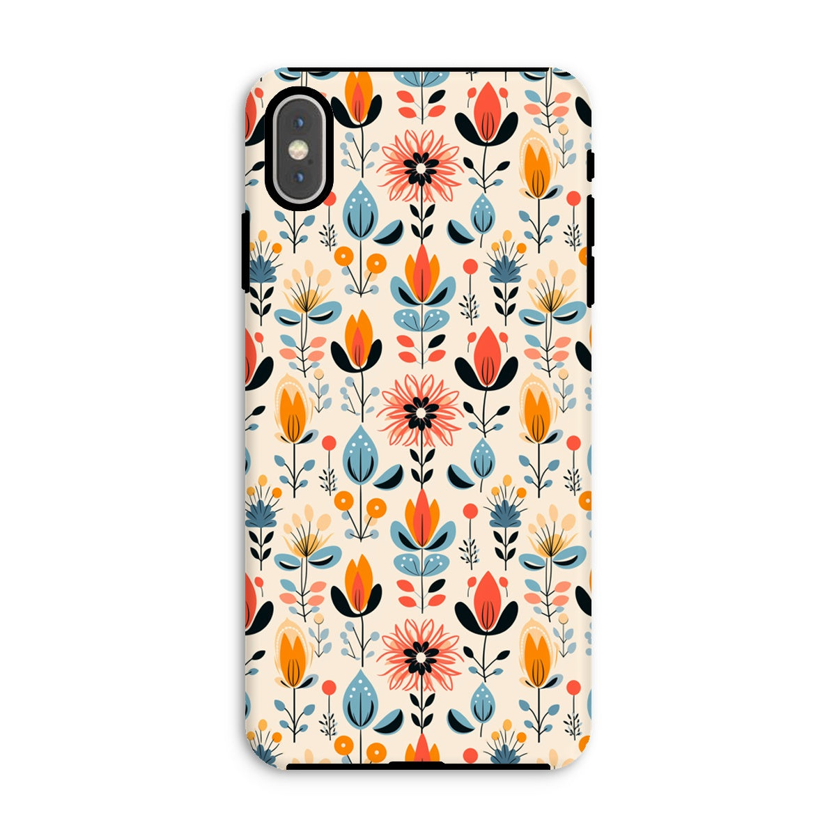 Folk Floral Tough Phone Case