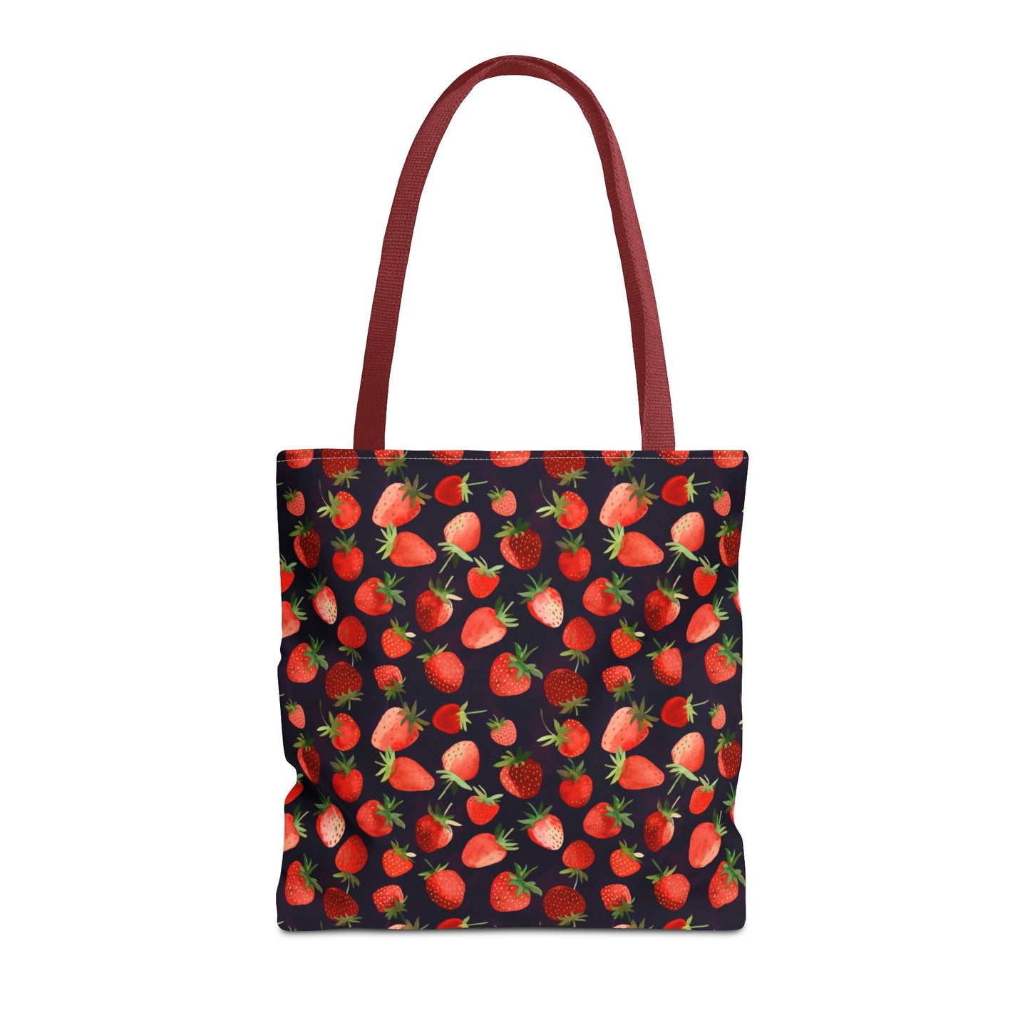 Midnight Strawberries Tote Bag