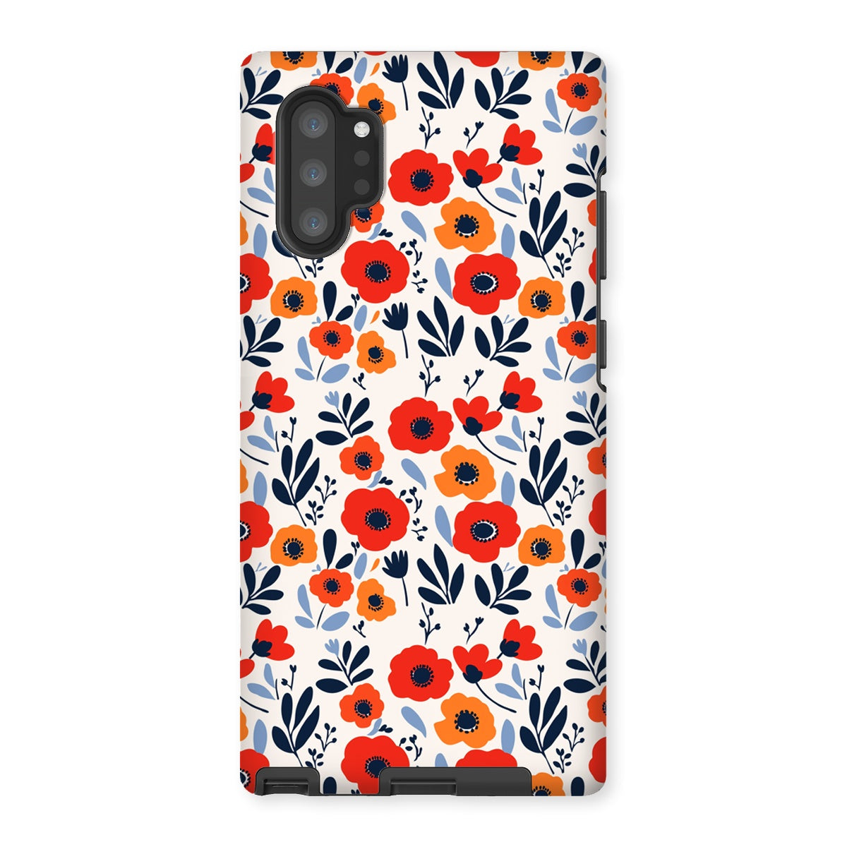 Orange Red Poppies Tough Phone Case