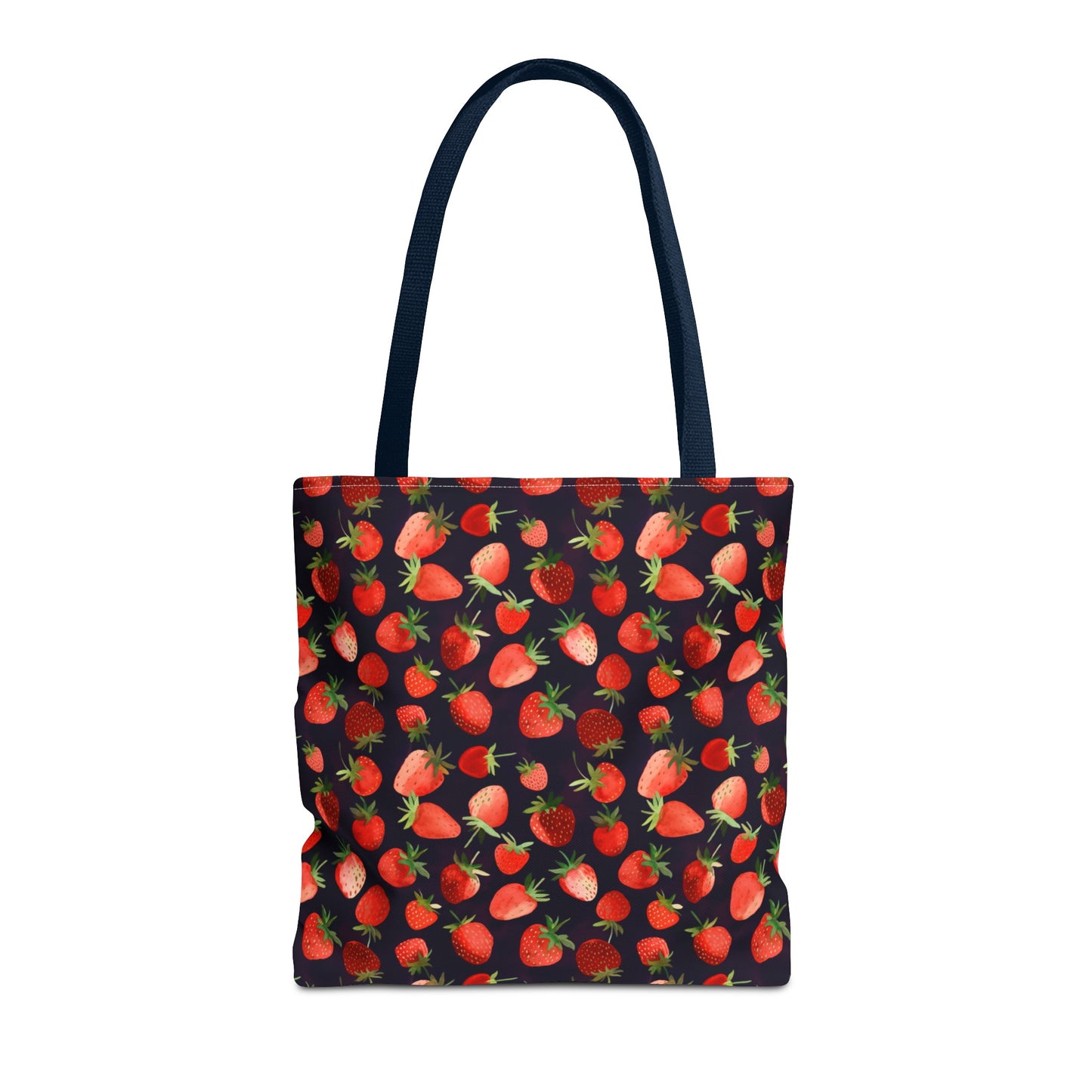 Midnight Strawberries Tote Bag