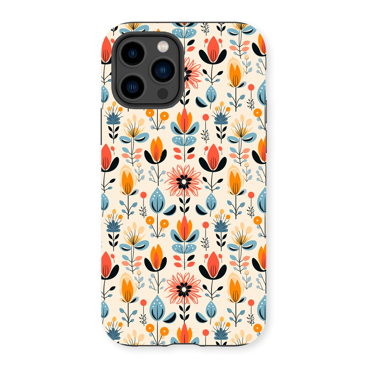 Folk Floral Tough Phone Case