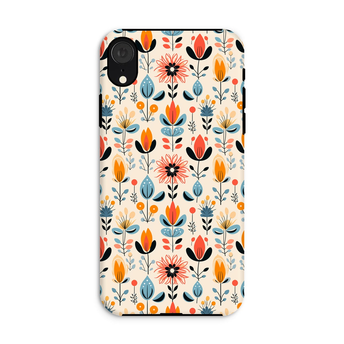 Folk Floral Tough Phone Case