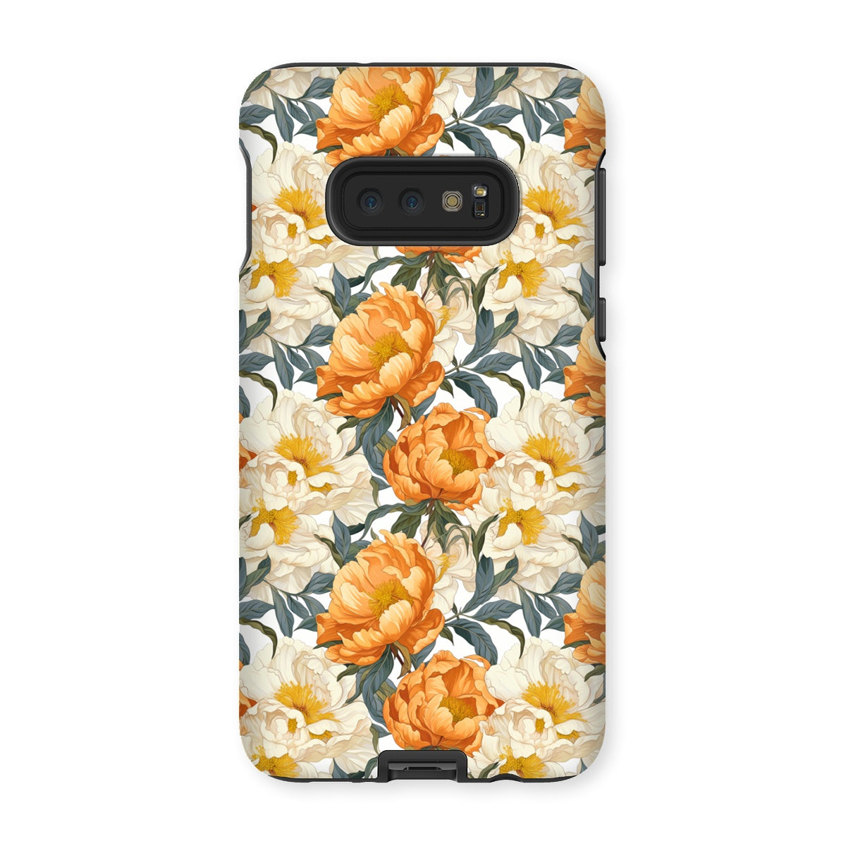 Orange Peonies Tough Phone Case