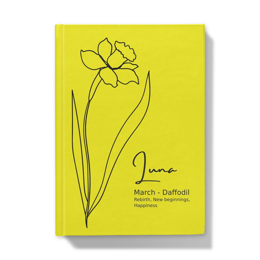 March Birthflower Hardback Journal