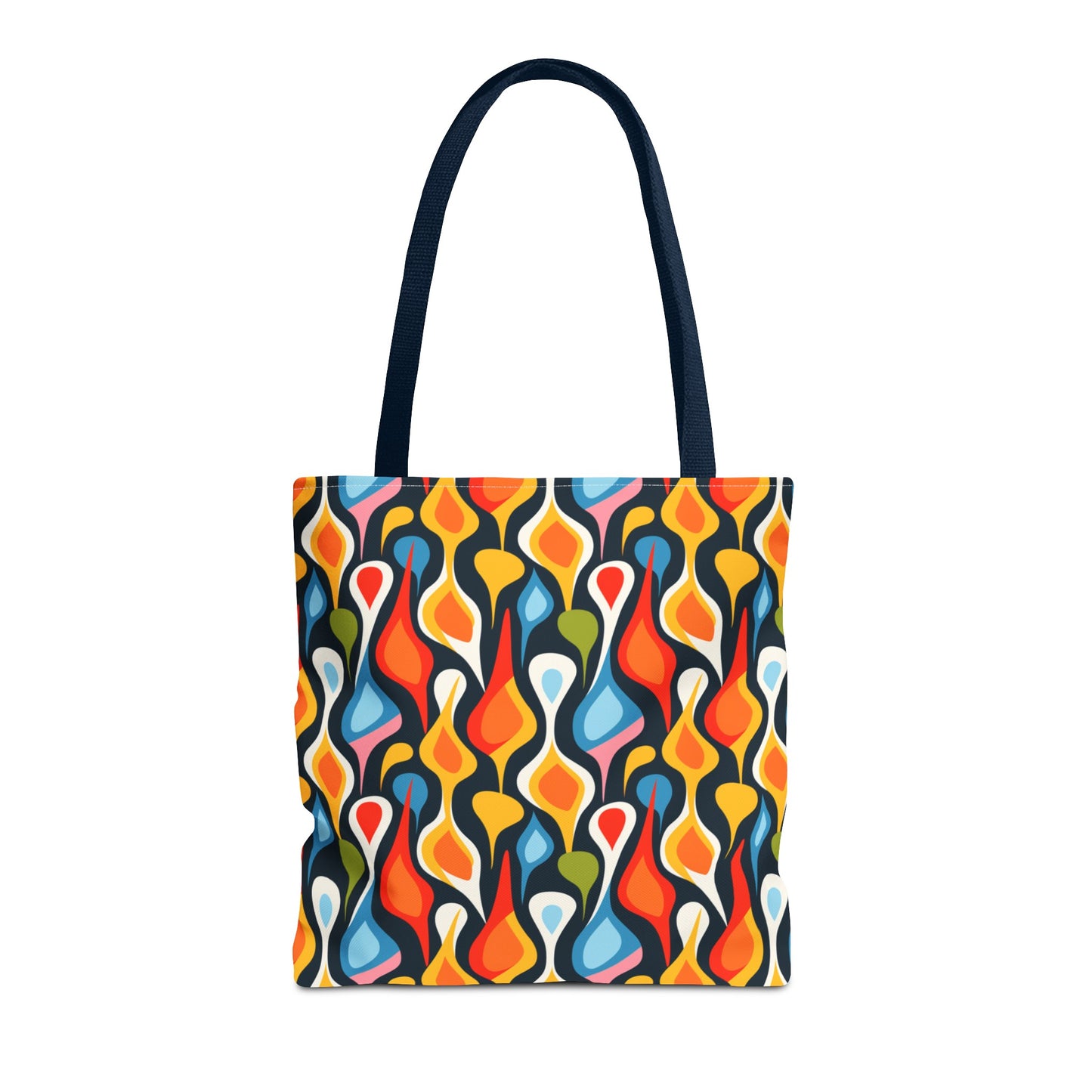 Retro Abstract Dark Tote Bag