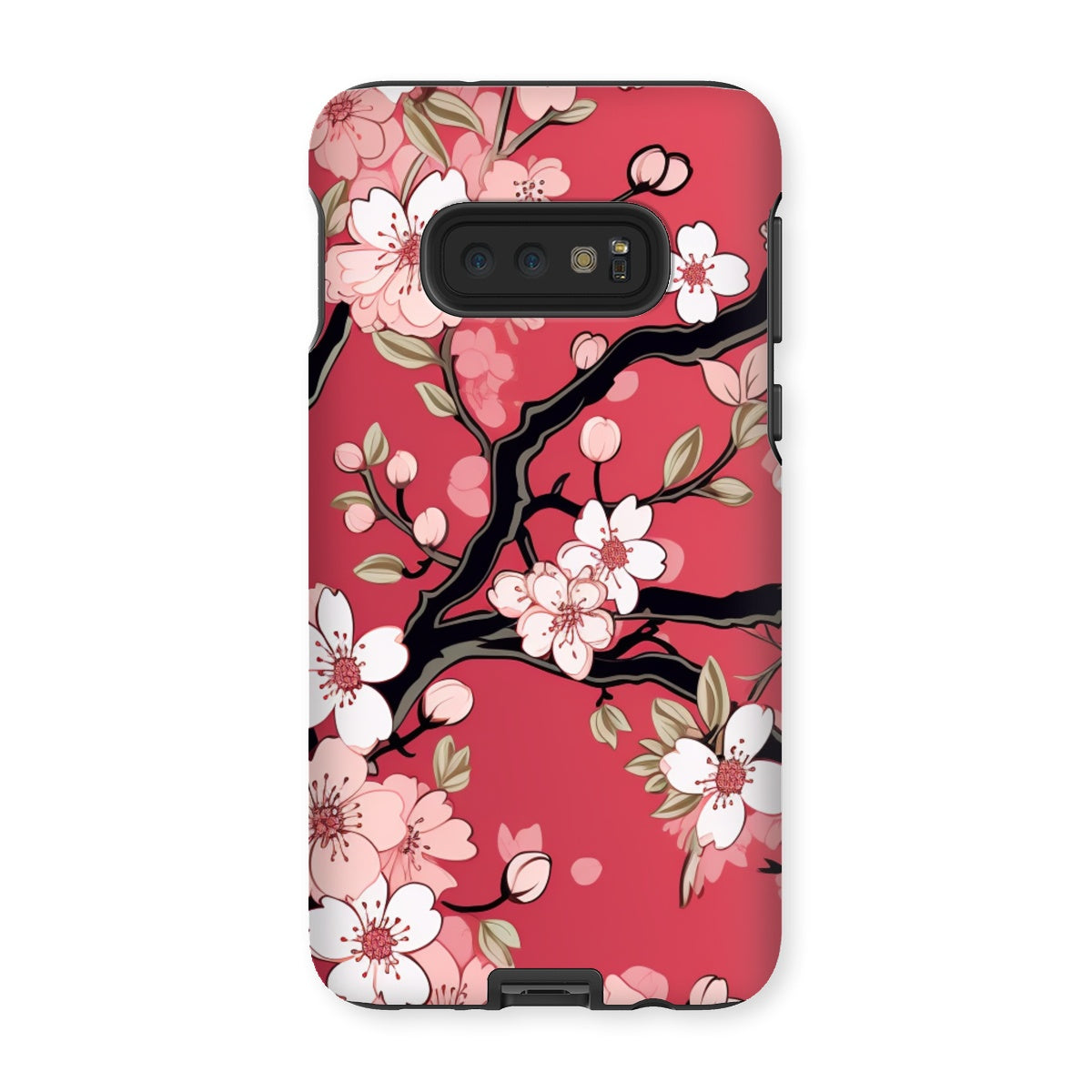 Fuchsia & Cherry Blossom Tough Phone Case