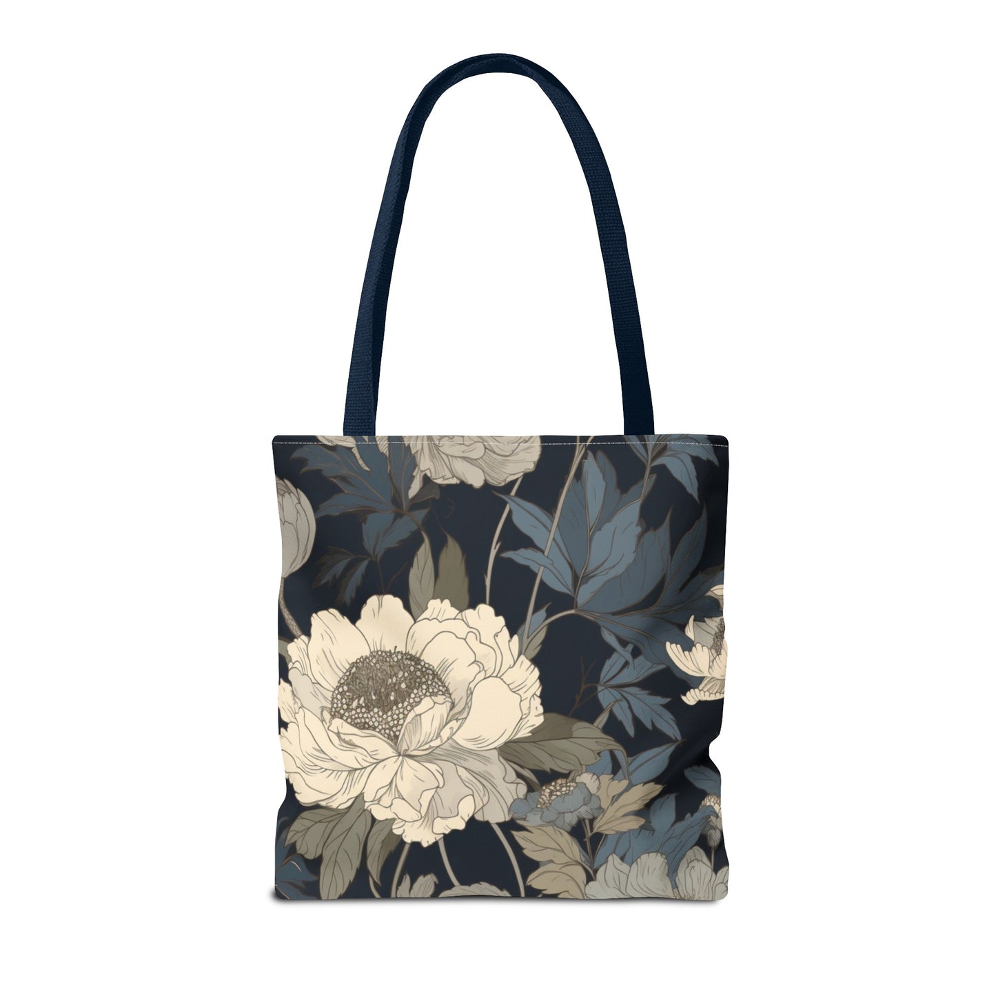 Midnight Peonies Tote Bag