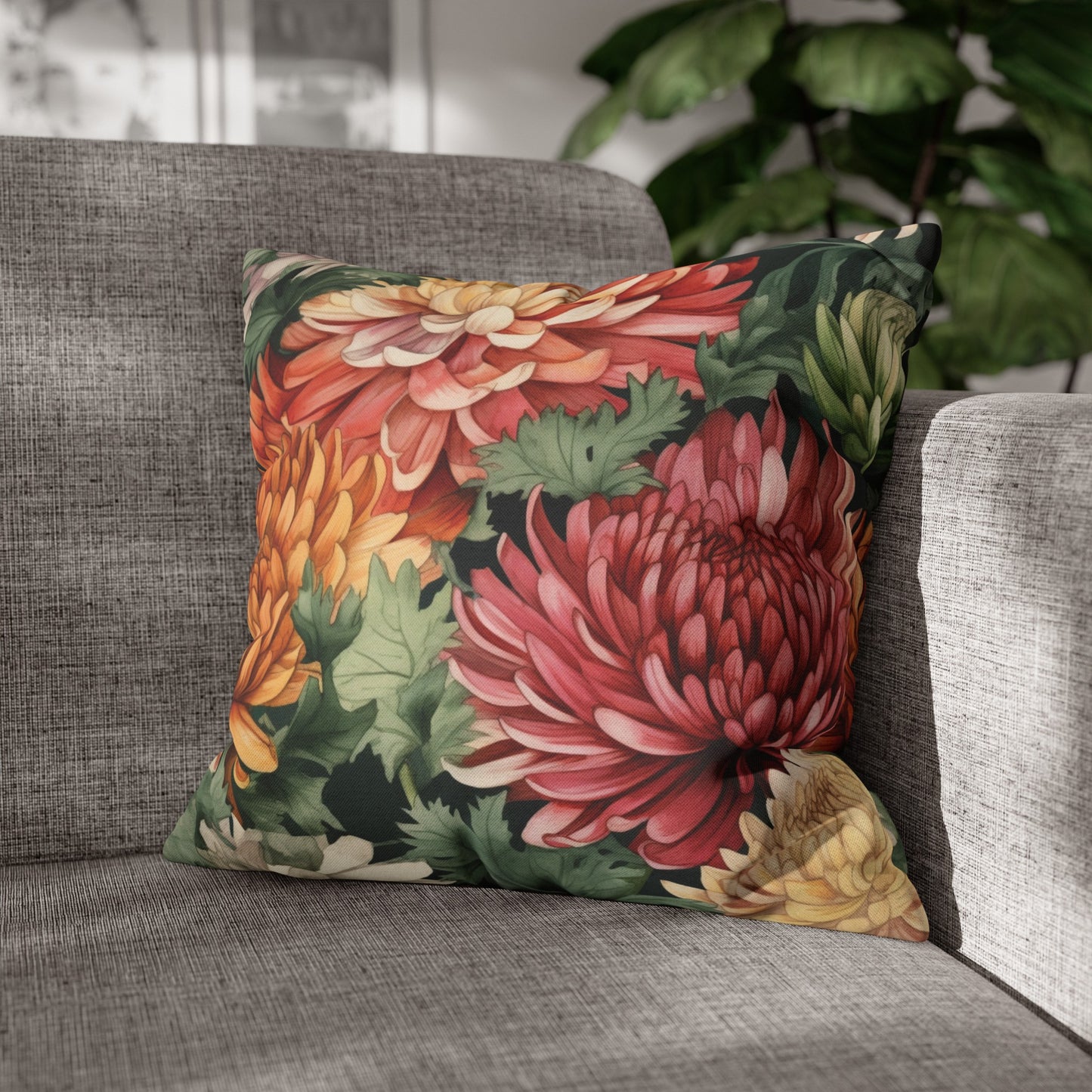 Chrysanthemum Premium Pillow Case