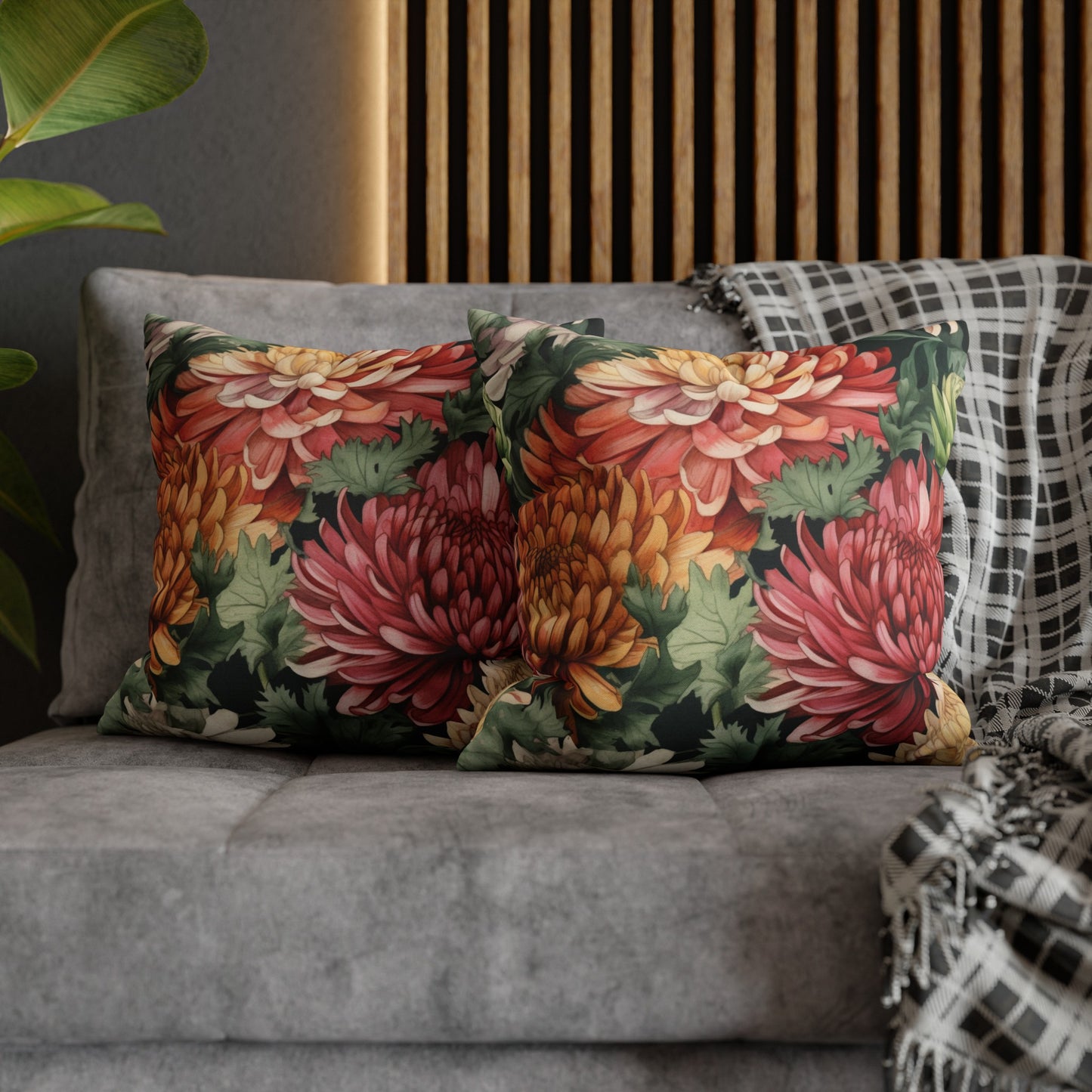 Chrysanthemum Premium Pillow Case